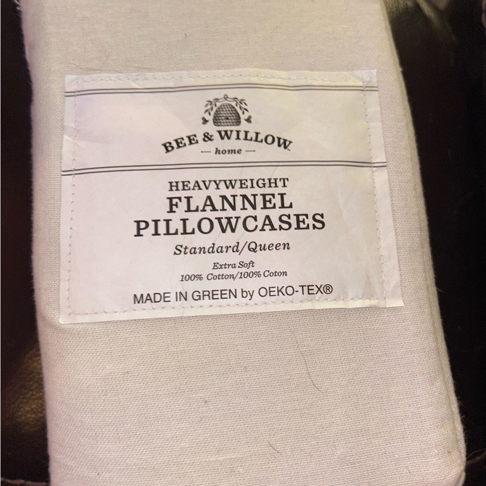 2 packs of Flannel Standard/Queen Pillowcases